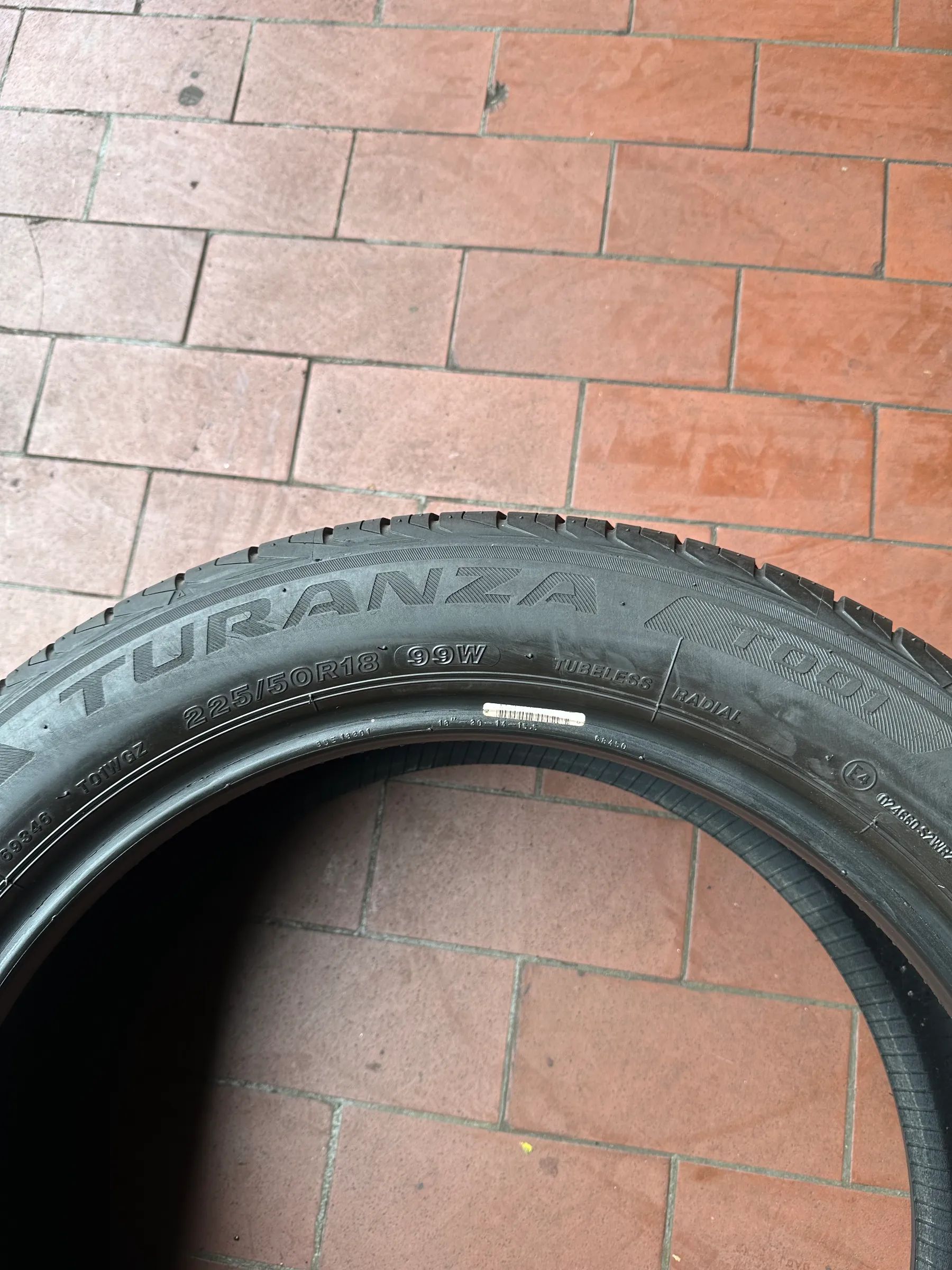 2x Sommerreifen 225/50 R18 99W Bridgestone Turanza T001 2019 6mm