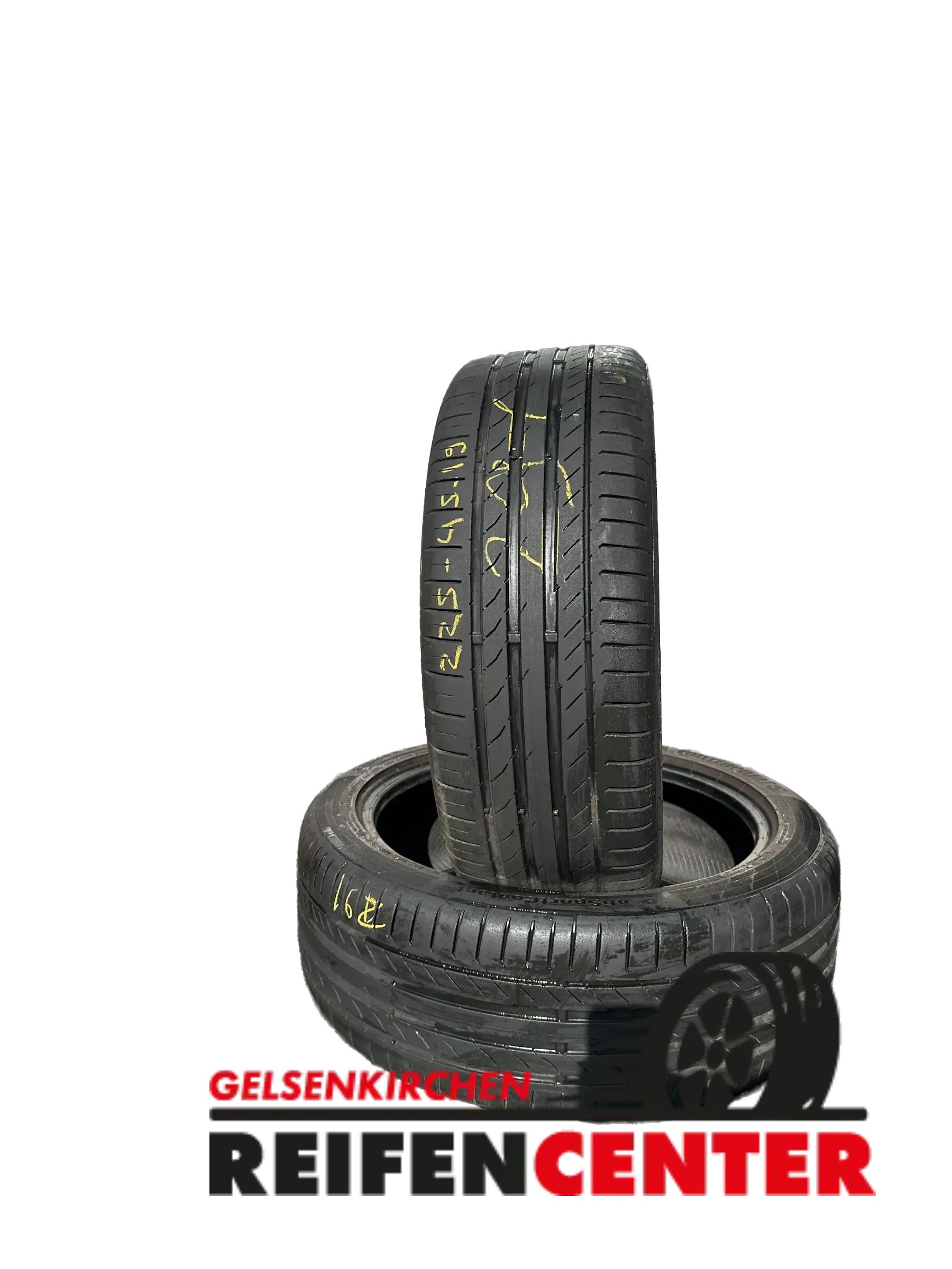 2x Sommerreifen 225/45 R19 96W Continental 2015 5mm