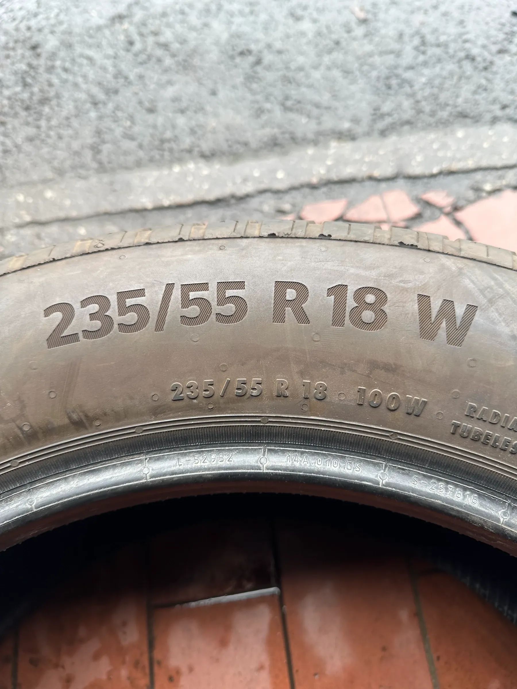 2x Sommerreifen 235/55 R18 100W Continental 2022 5,5mm