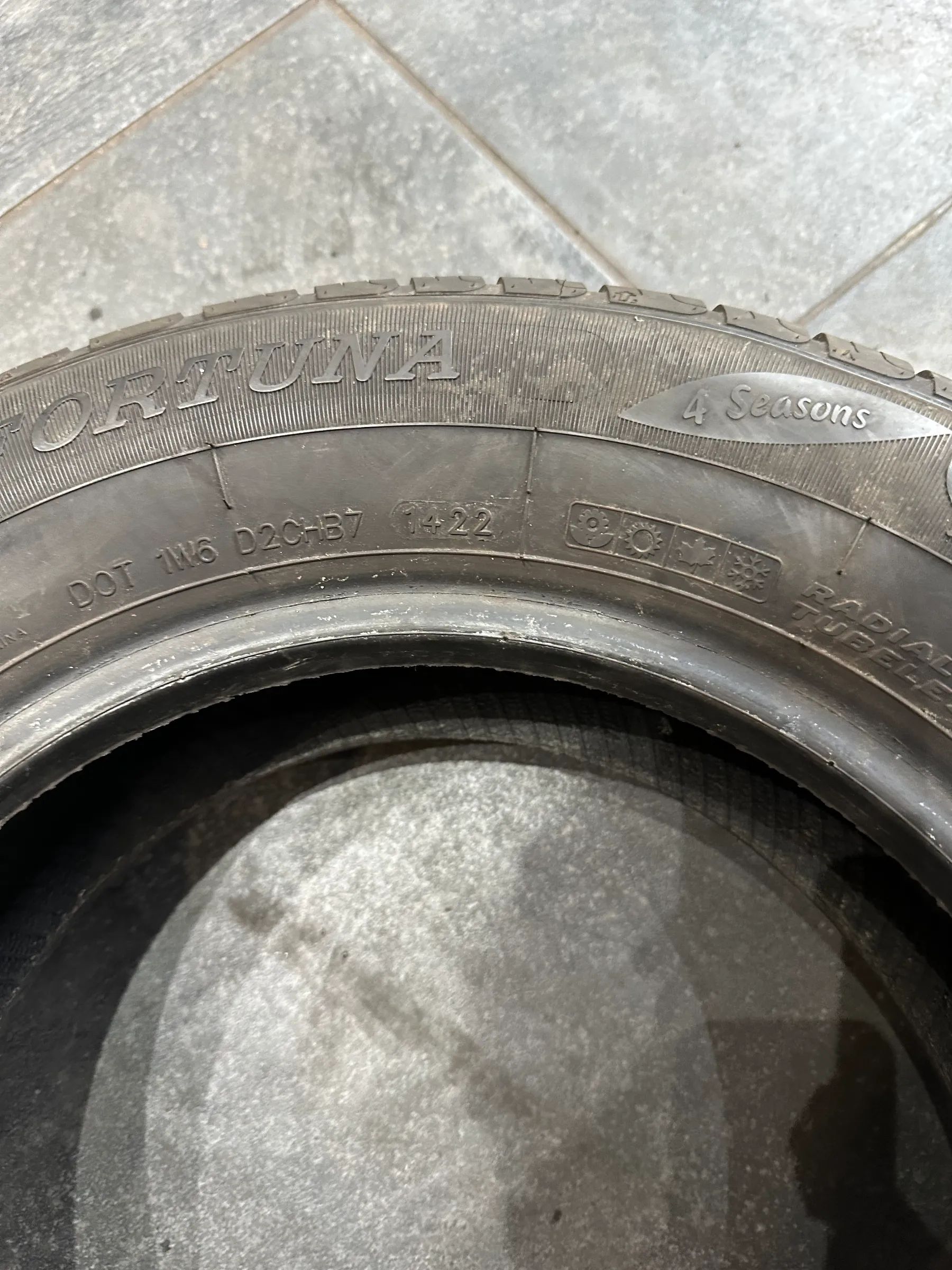 2x Allwetterreifen 175/70 R13 82T Fortuna 2022 6,5mm