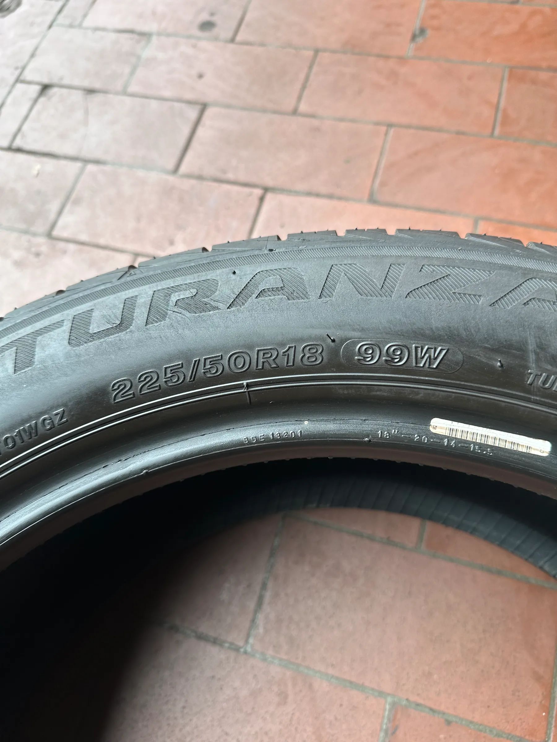 2x Sommerreifen 225/50 R18 99W Bridgestone Turanza T001 2019 6mm