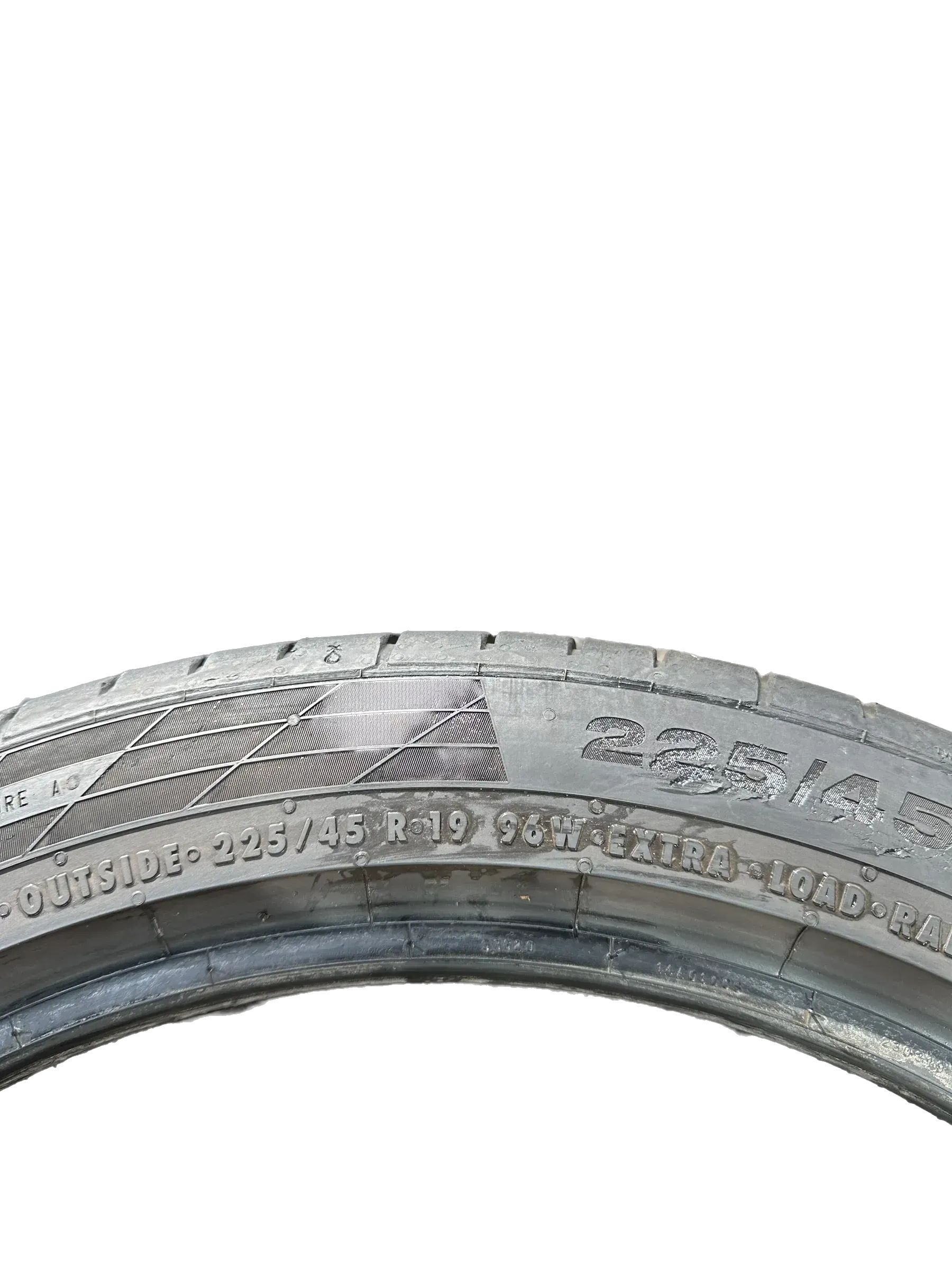 2x Sommerreifen 225/45 R19 96W Continental 2015 5mm
