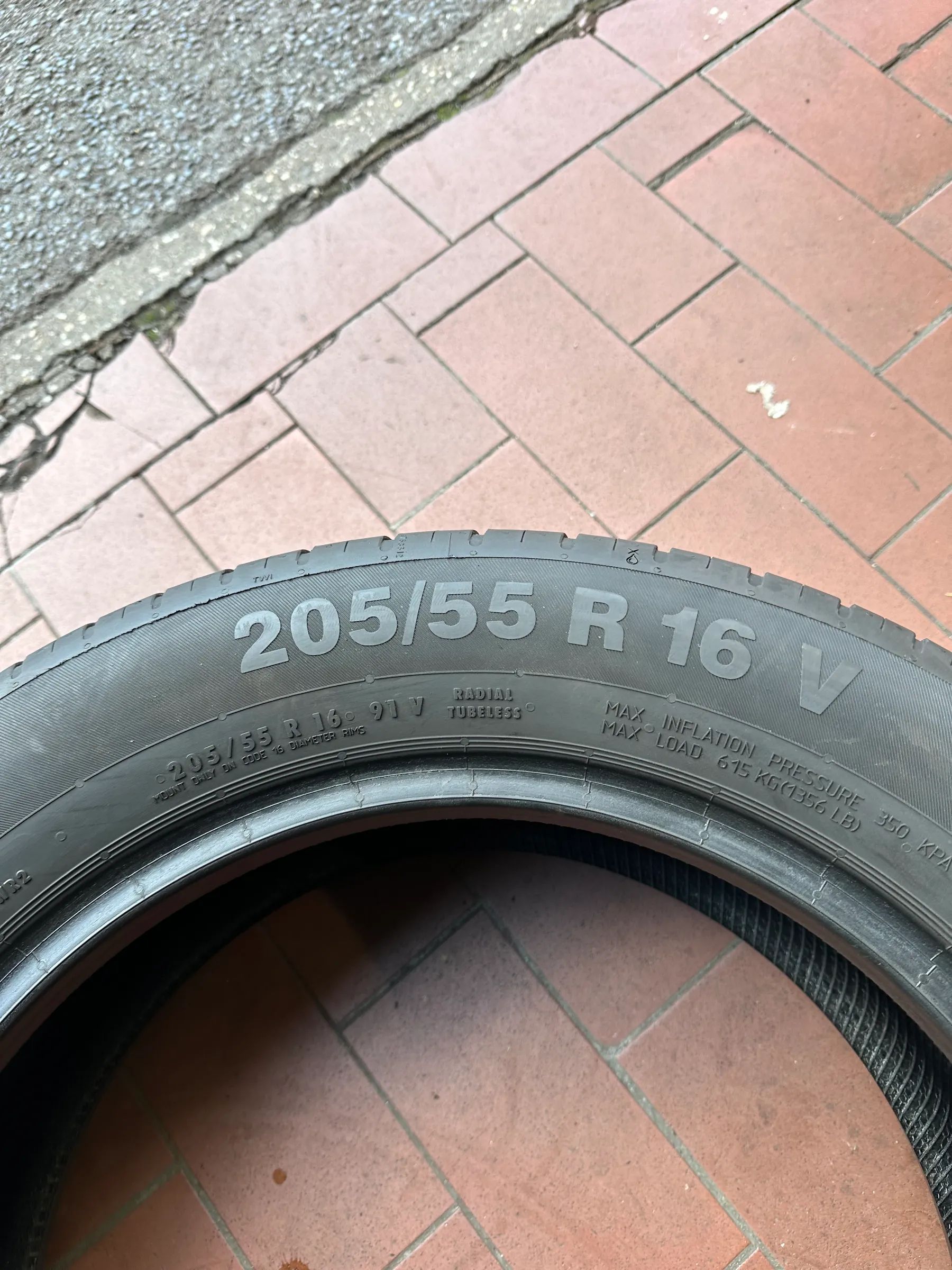 2x Sommerreifen 205/55 R16 91V Continental ContiEgoContact 2019 6,4mm