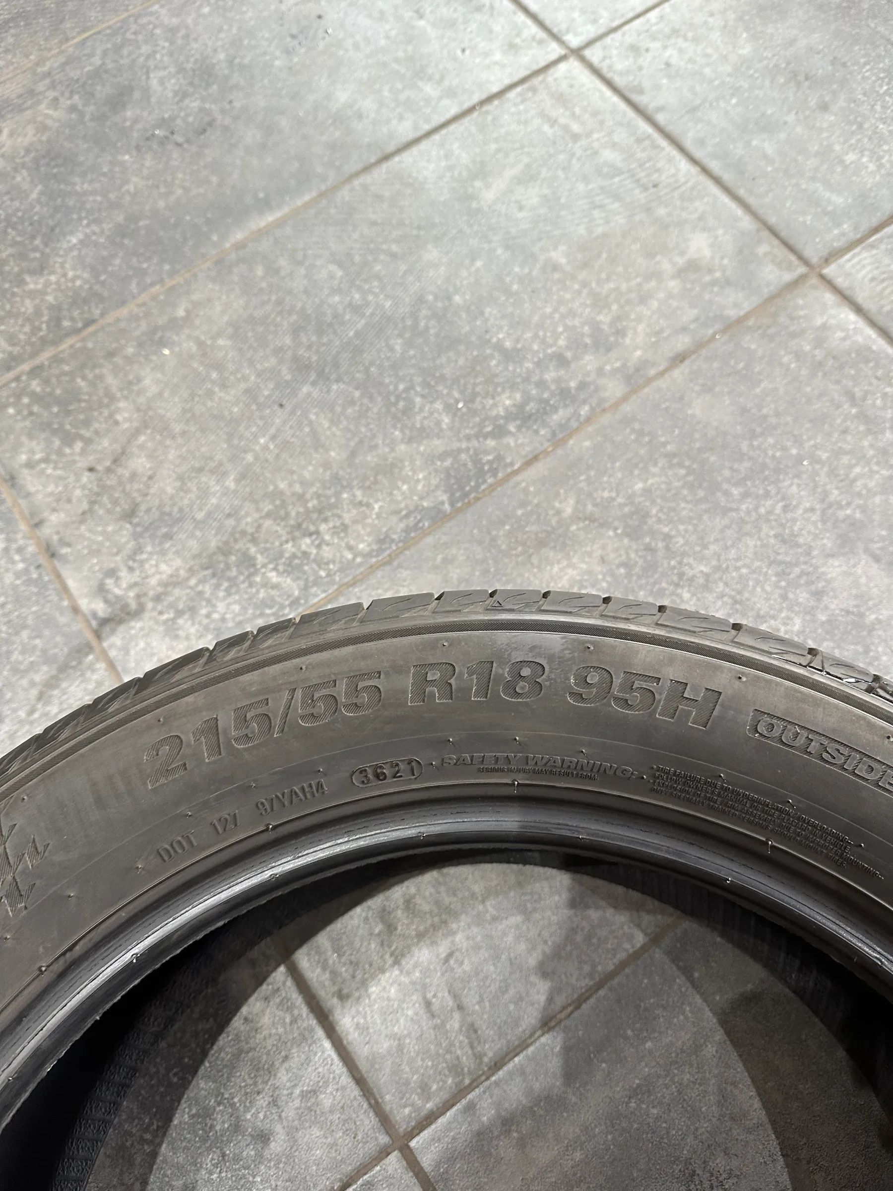 4x Sommerreifen 215/55 R18 95H Kumho 2x 2023/2x 2021 7,5mm