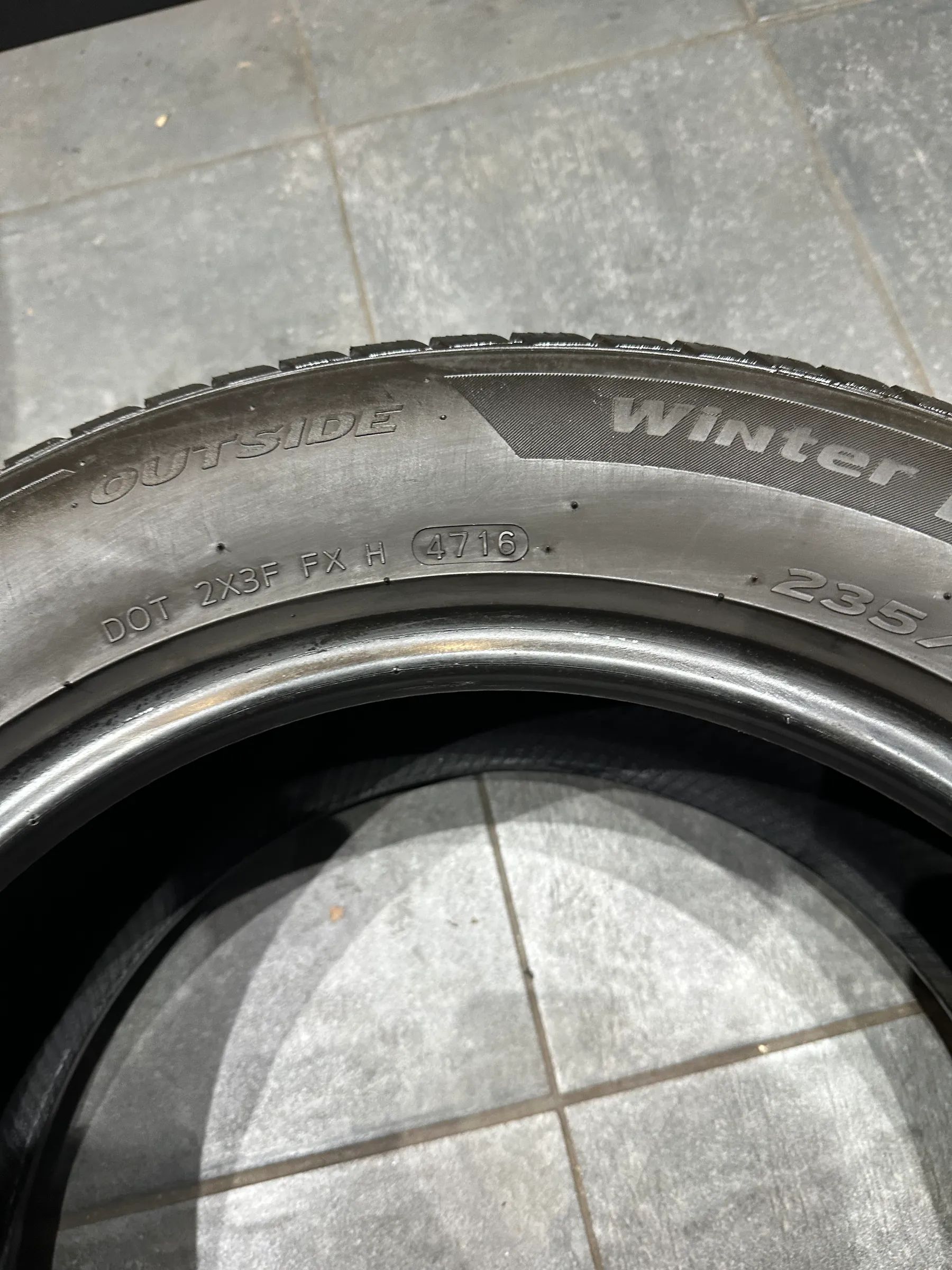 2x Winterreifen 235/55 R17 99H Hankook 2016 5mm