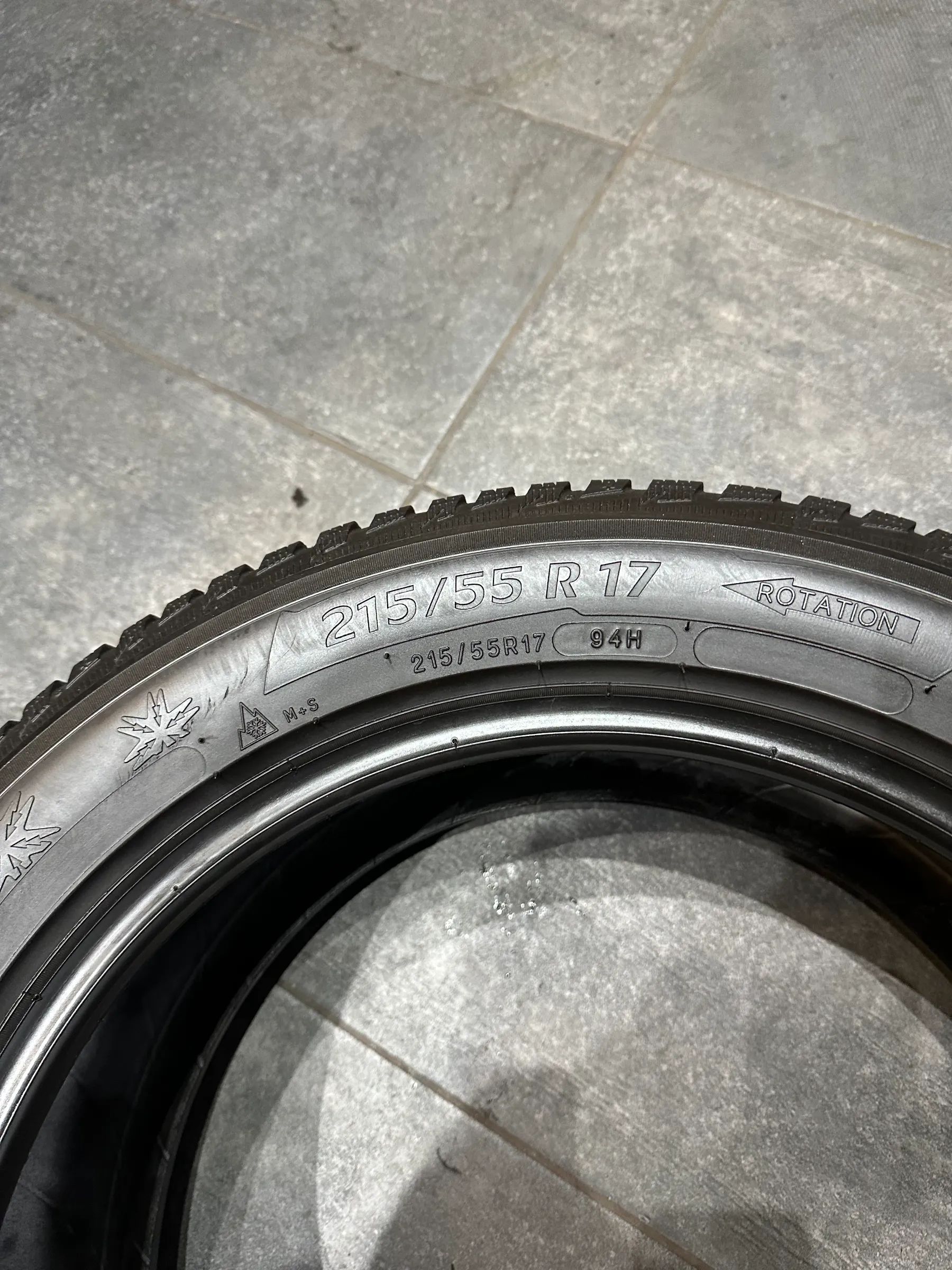 2x Winterreifen 215/55 R17 94H Michelin 2016 5mm