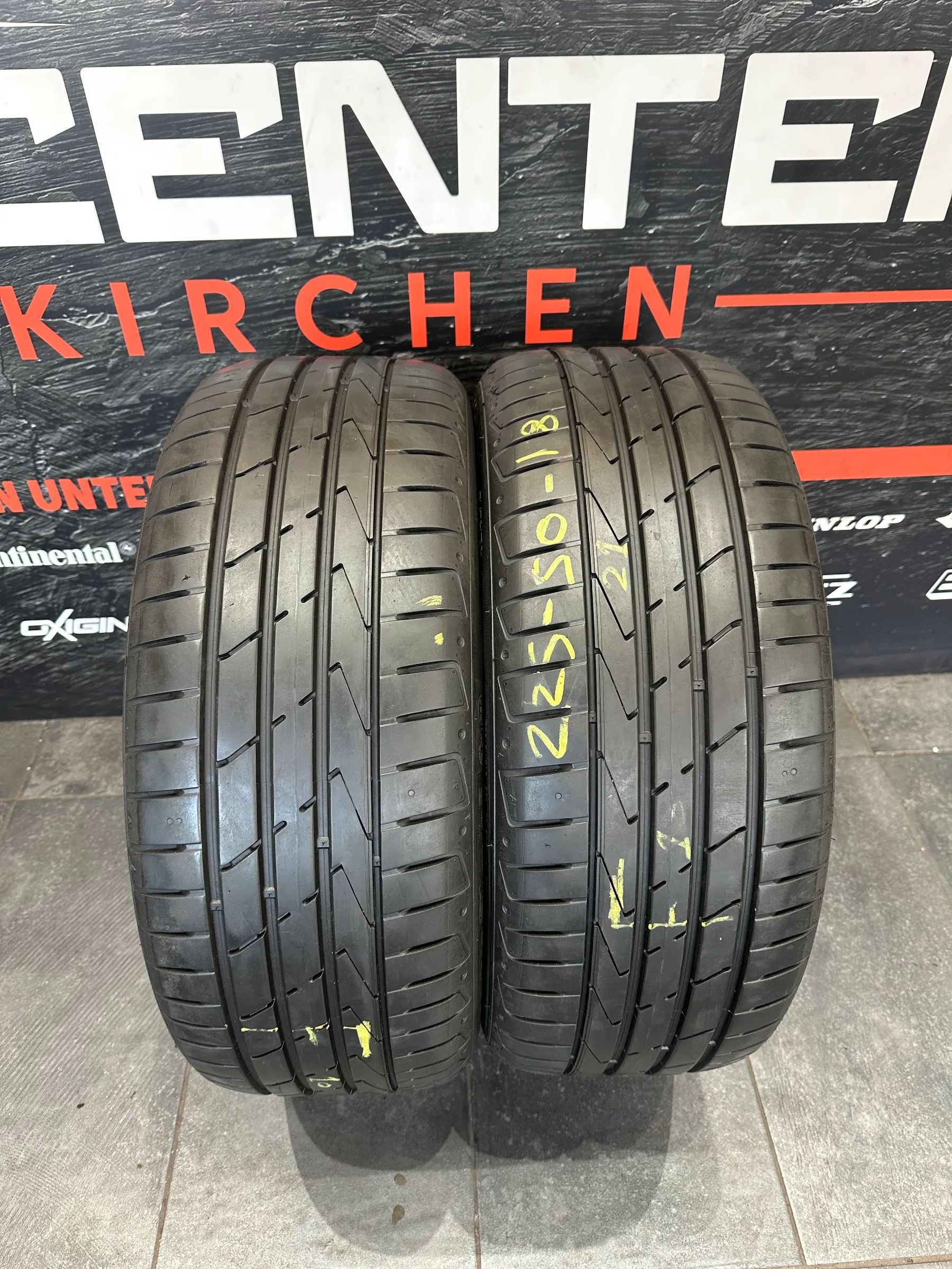 2x Sommerreifen 225/50 R18 95W* RF Hankook 2021 Runflat 6,8mm