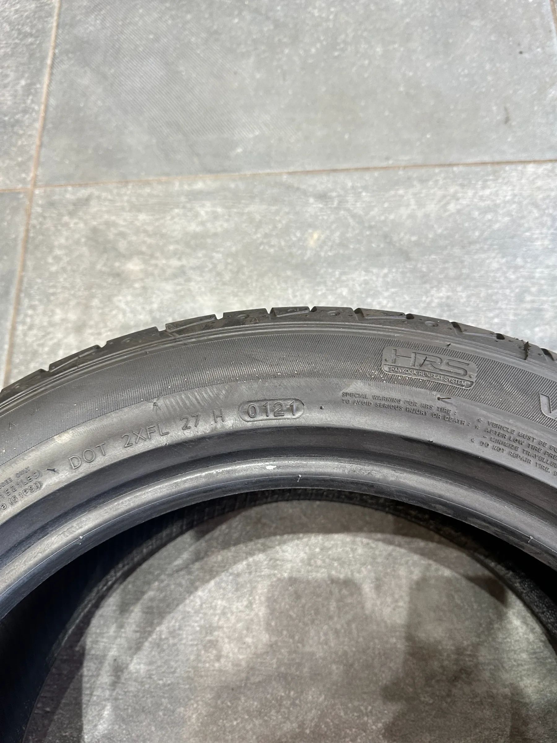 2x Sommerreifen 225/50 R18 95W* RF Hankook 2021 Runflat 6,8mm