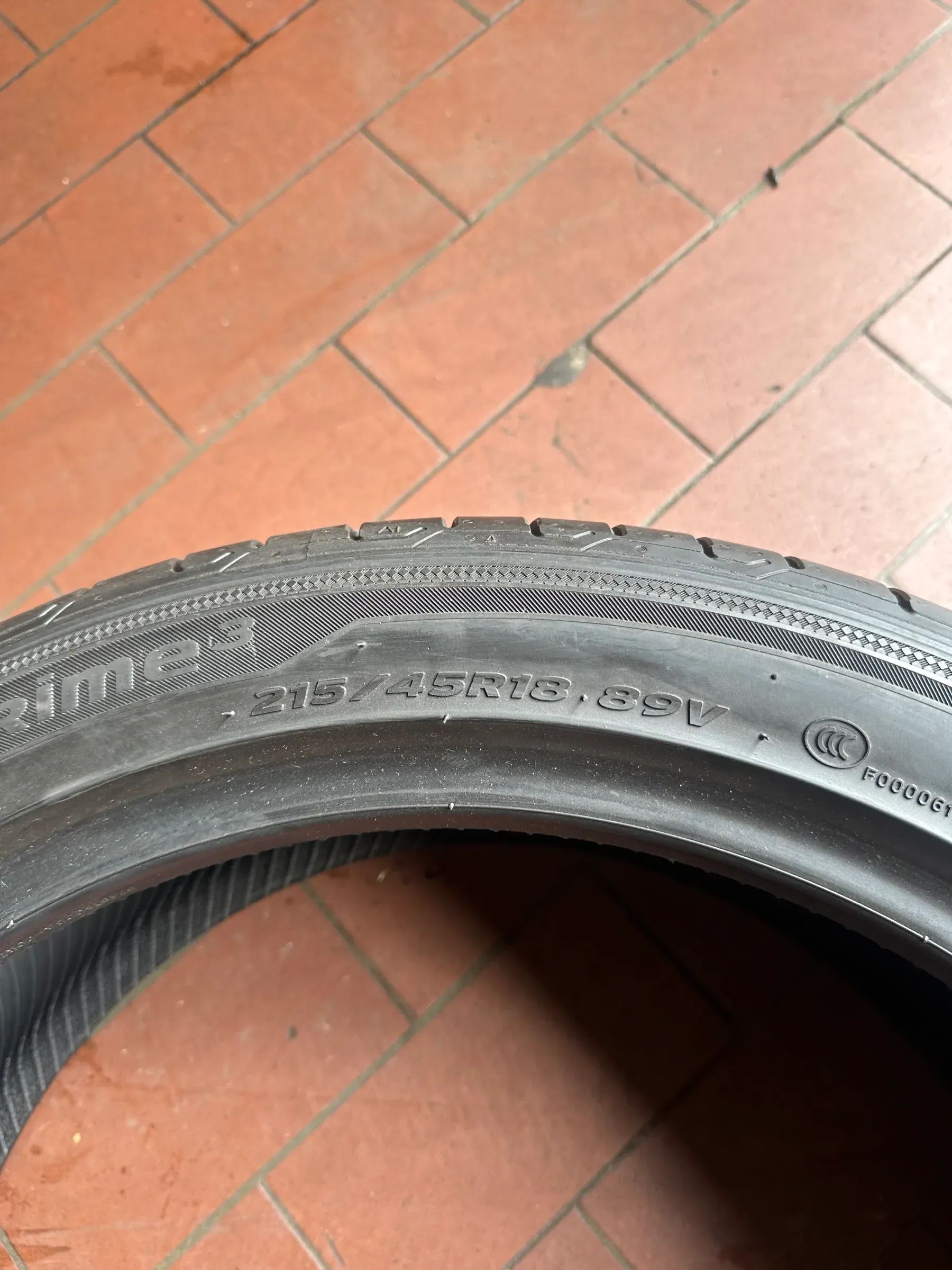 2x Sommerreifen 215/45 R18 89V Hankook Ventus Prime 3 2022 7,2mm