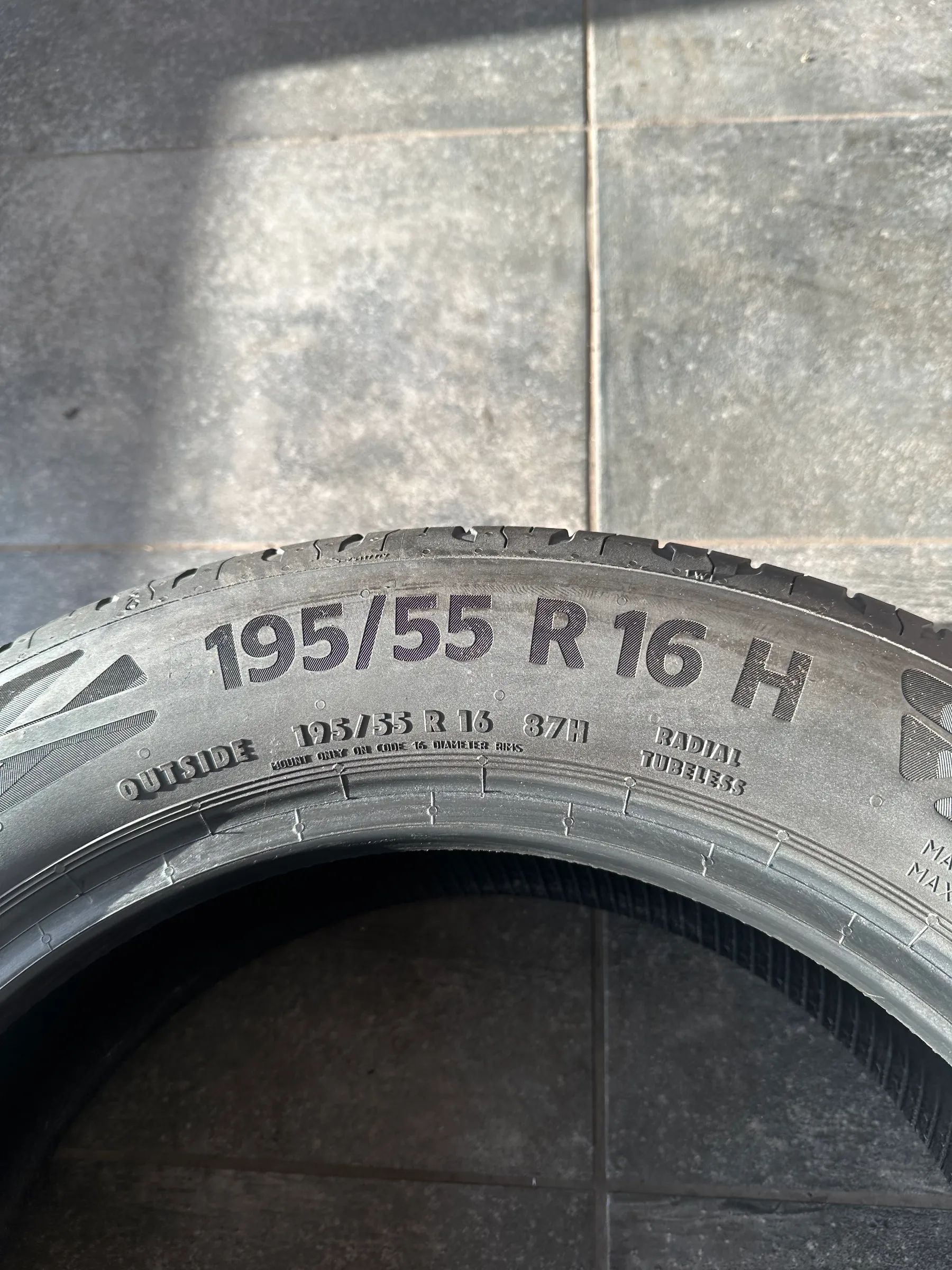 4x Sommerreifen 195/55 R16 87H Continental 2019 6mm