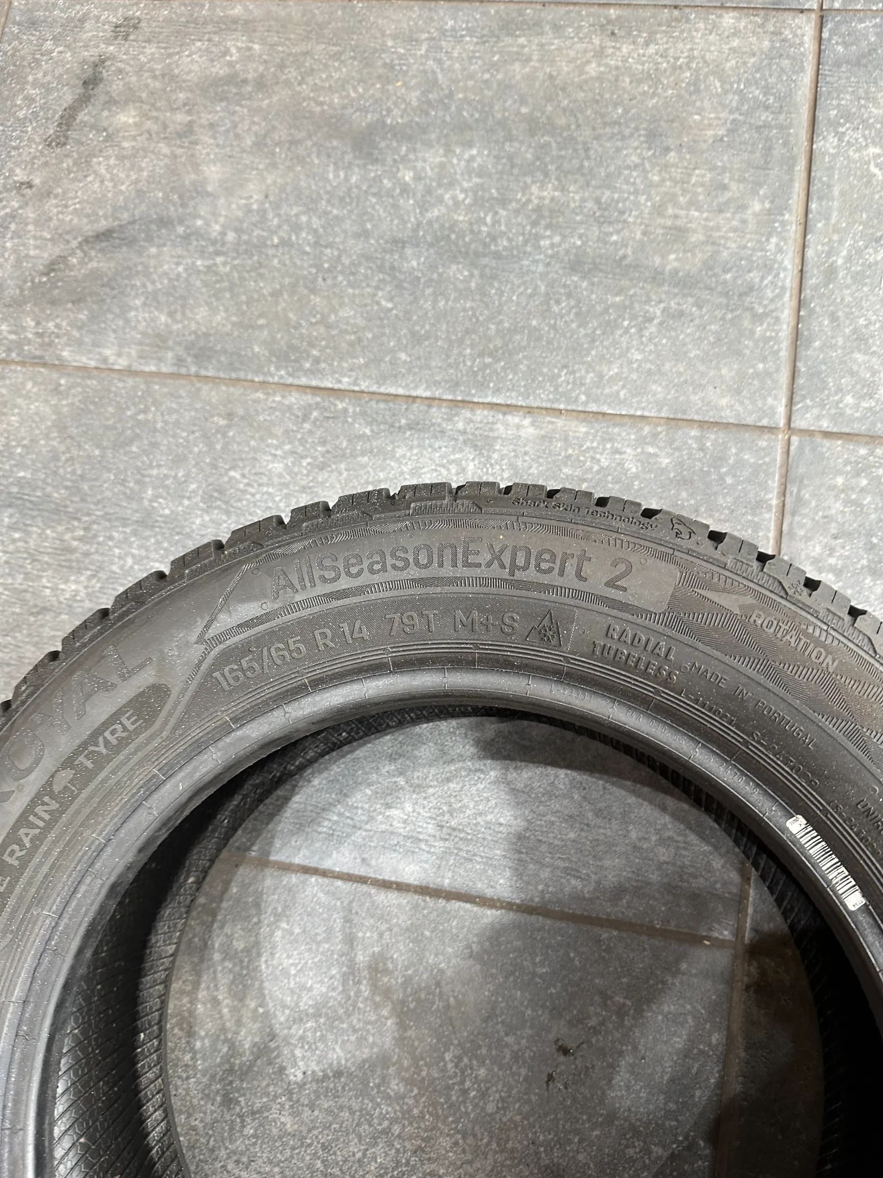 2x Allwetterreifen 165/65 R14 79T Uniroyal 2019 7mm