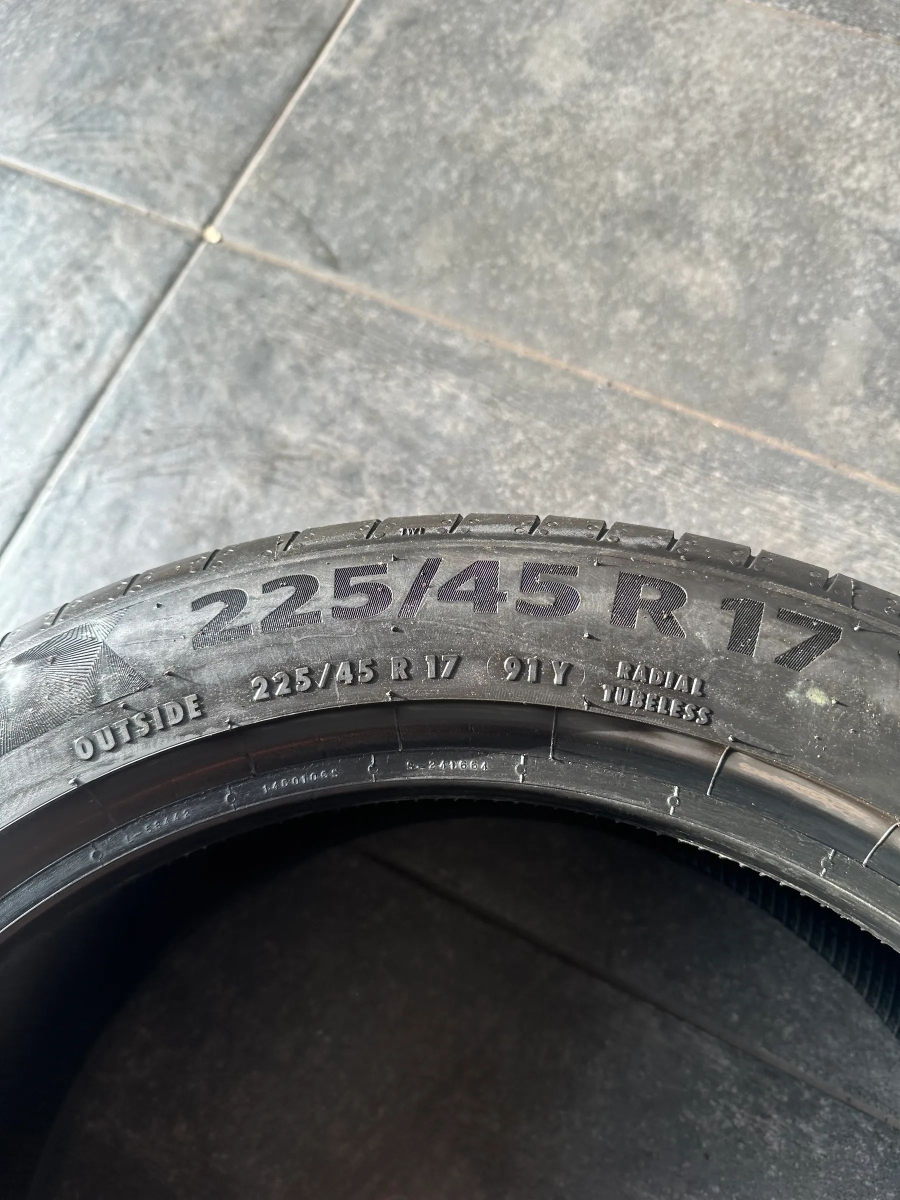 2x Sommerreifen 225/45 R17 91V Continental PremiumContact 6 2018 6,5mm
