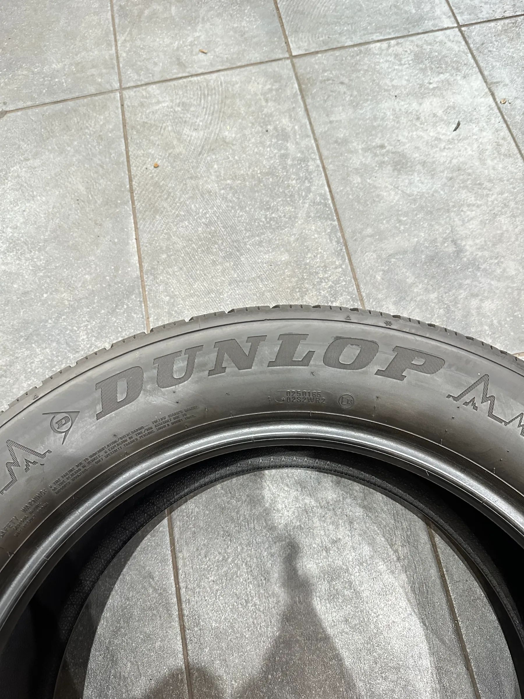2x Winterreifen 255/55 R19 111V Dunlop 2016 5mm