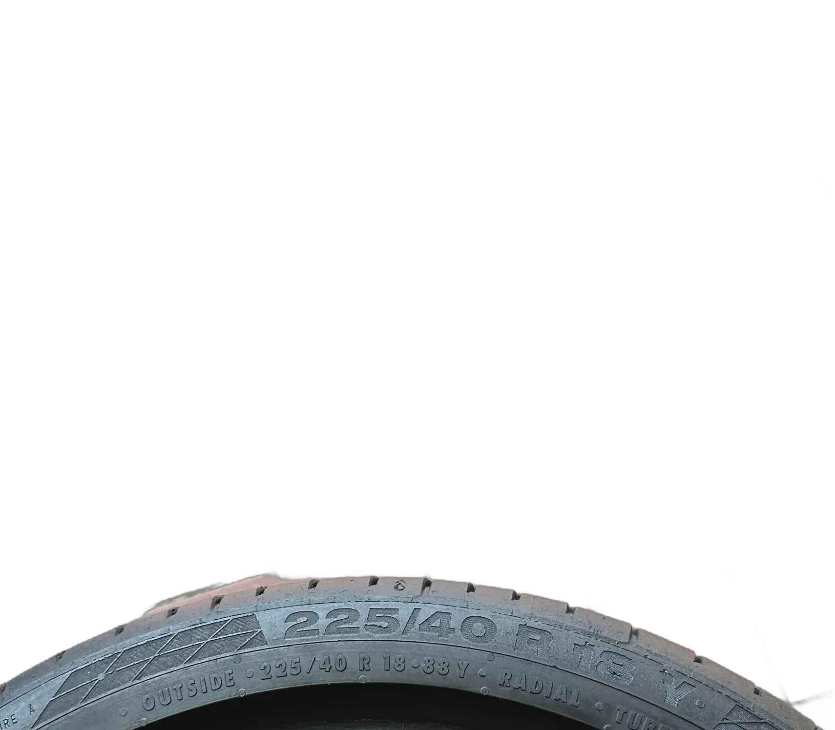 2x Sommerreifen 225/40 R18 88Y Continental 2017 6mm