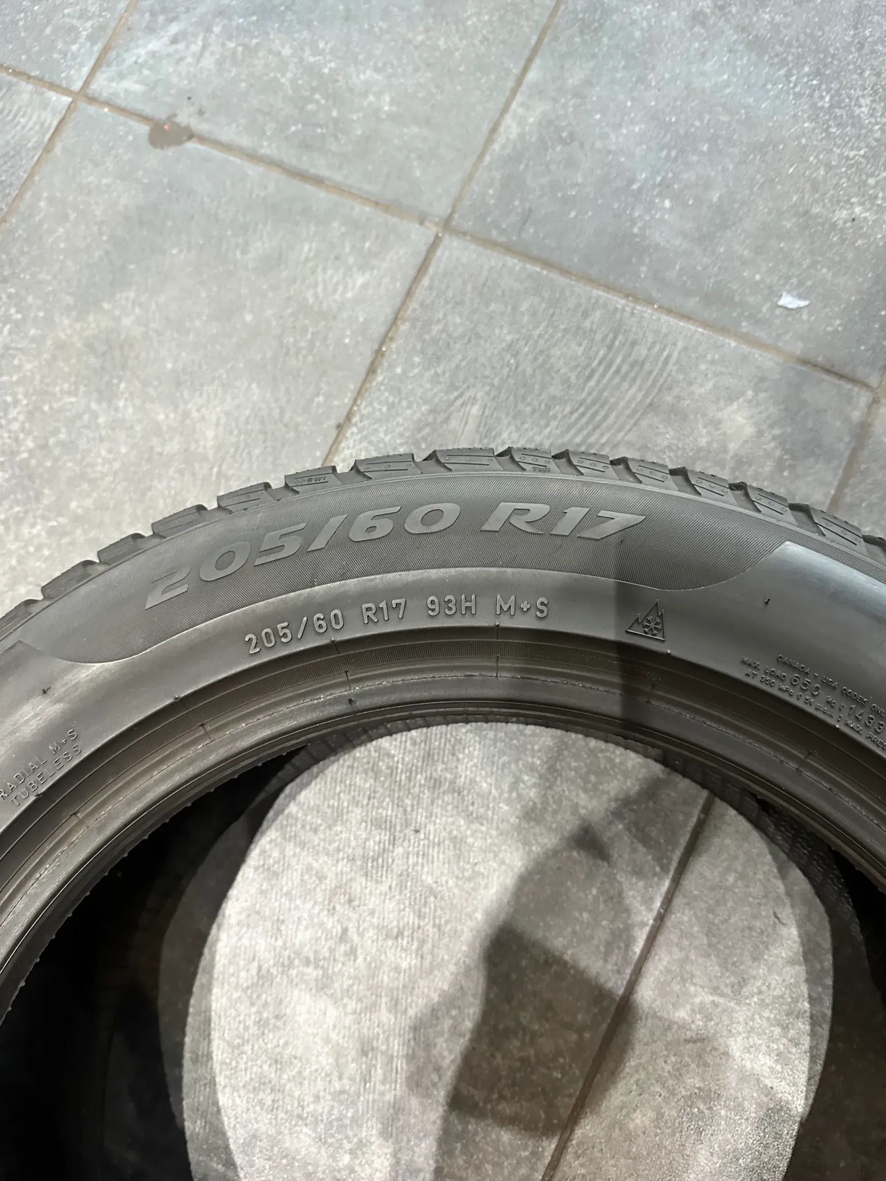 2x Winterreifen 205/60 R17 93H Pirelli 2017 7,3mm