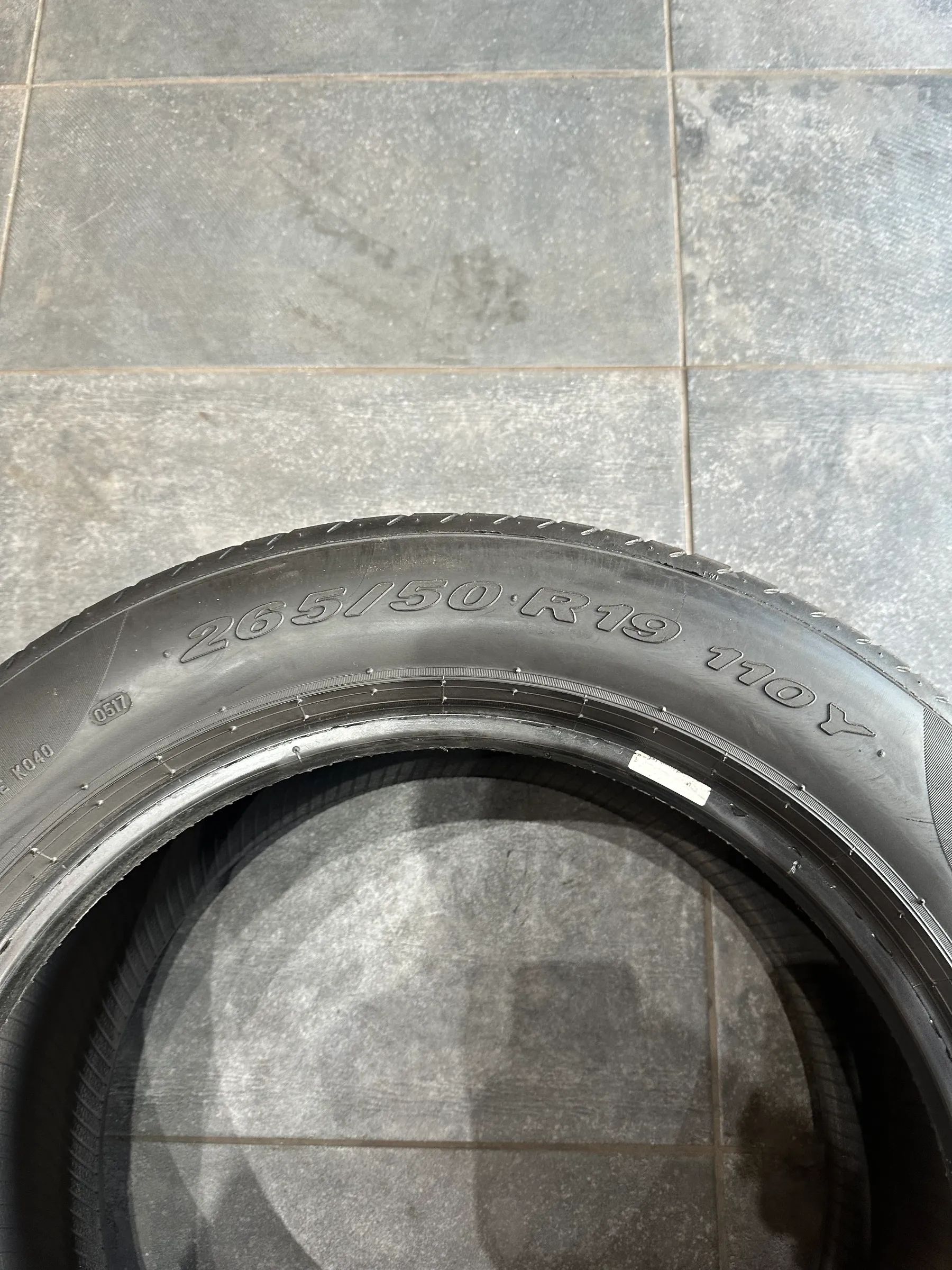 4x Sommerreifen 265/50 R19 110Y Pirelli 2017 5mm